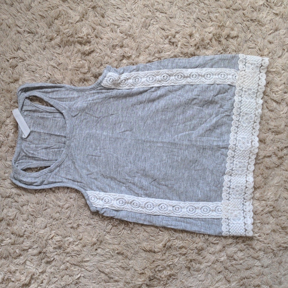 Embroidered cotton tank top